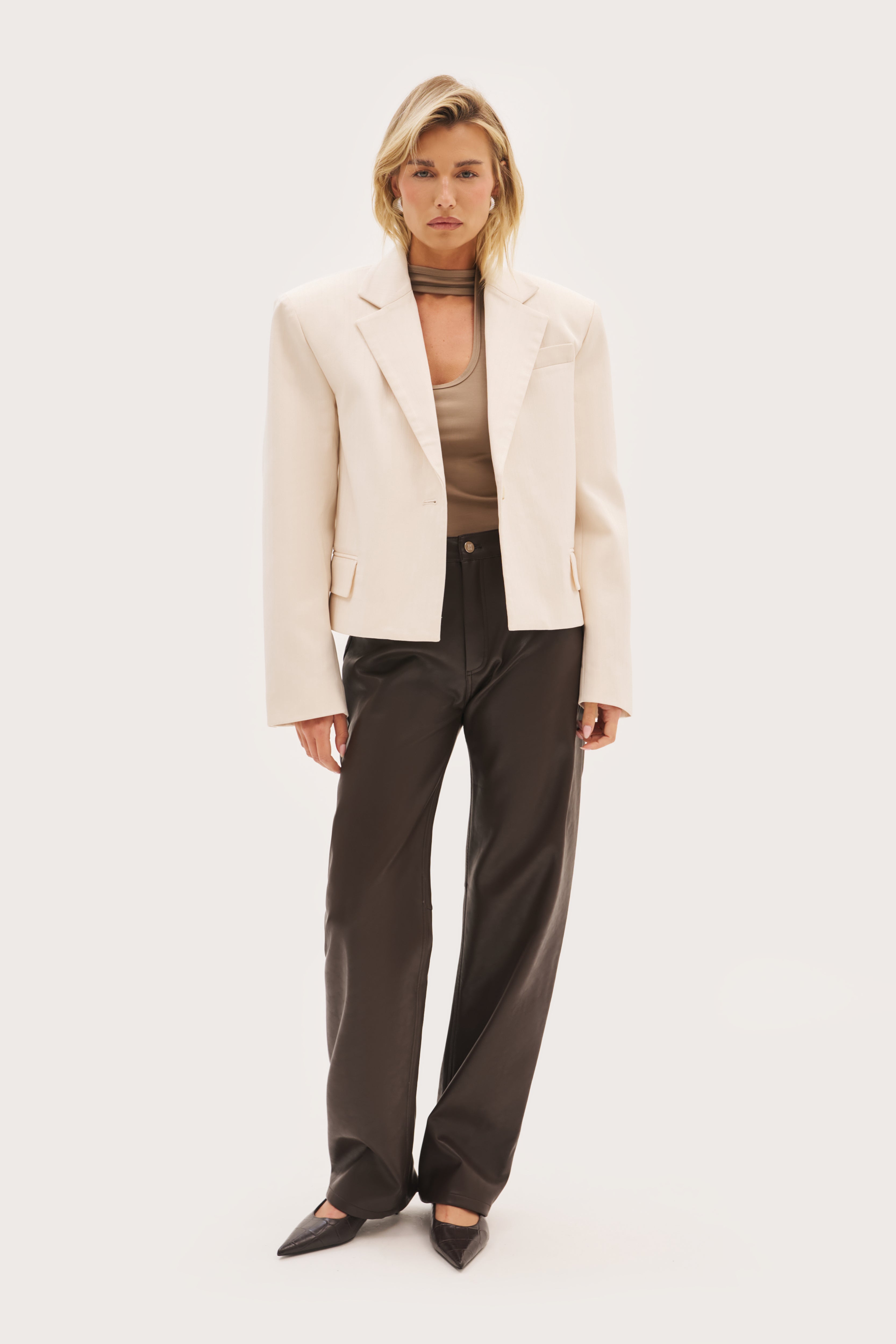 Boxy Blazer - Cream