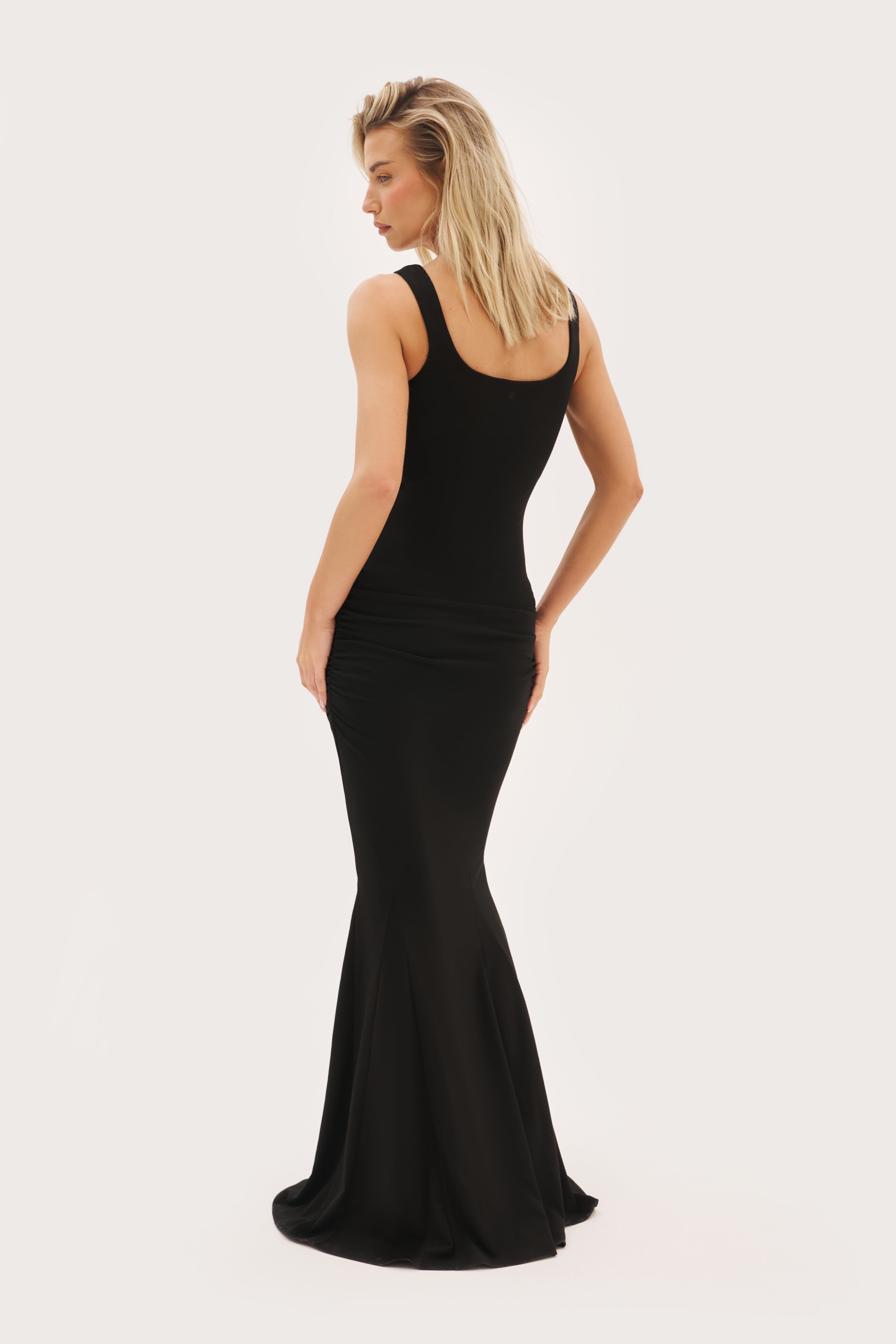 Ultimate Ruched Maxi Dress - Black