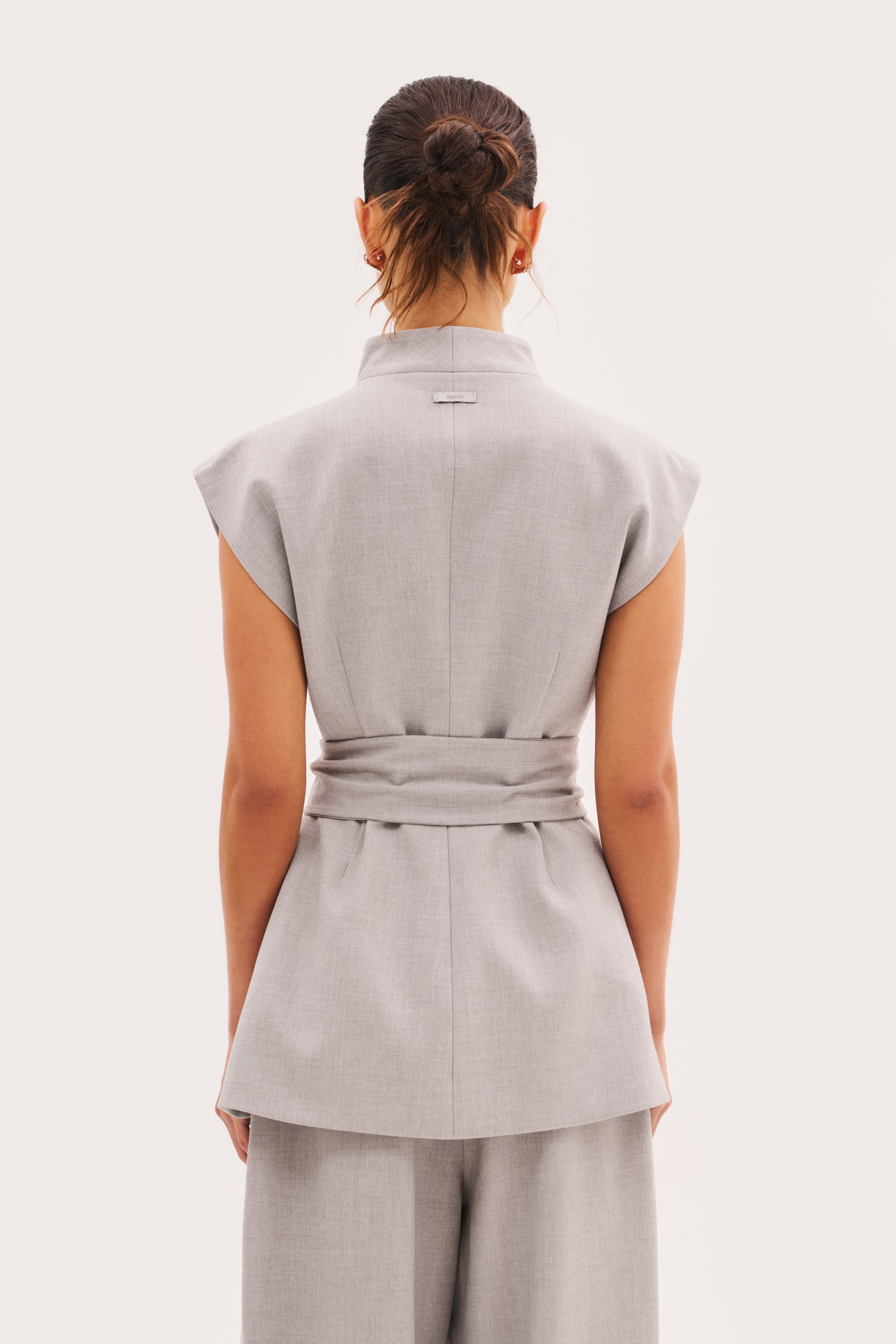 Derby Tailored Waistcoat - Light Grey