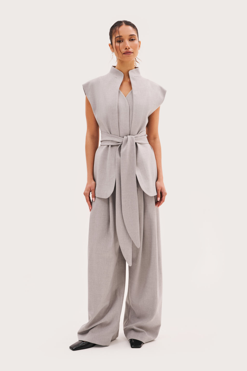 Derby Tailored Waistcoat - Light Grey