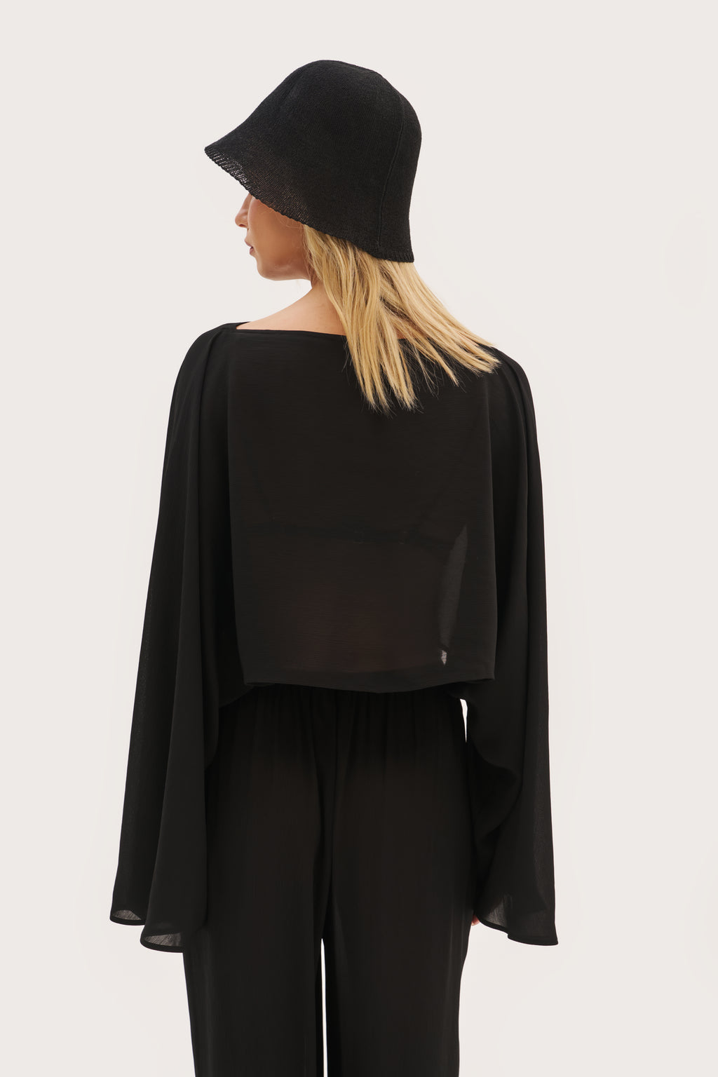Palm Long Sleeve Top - Black
