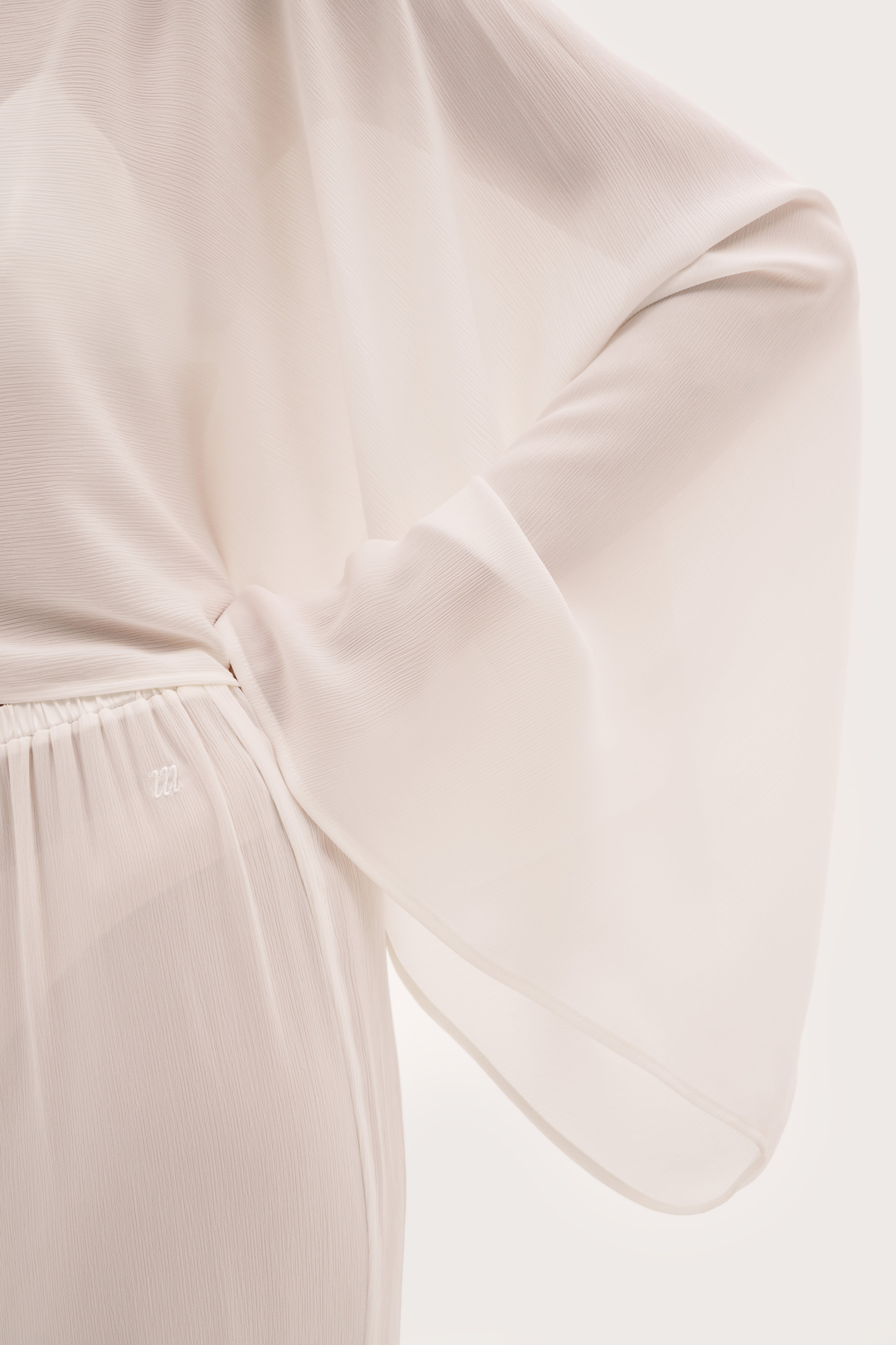 Palm Long Sleeve Top - White