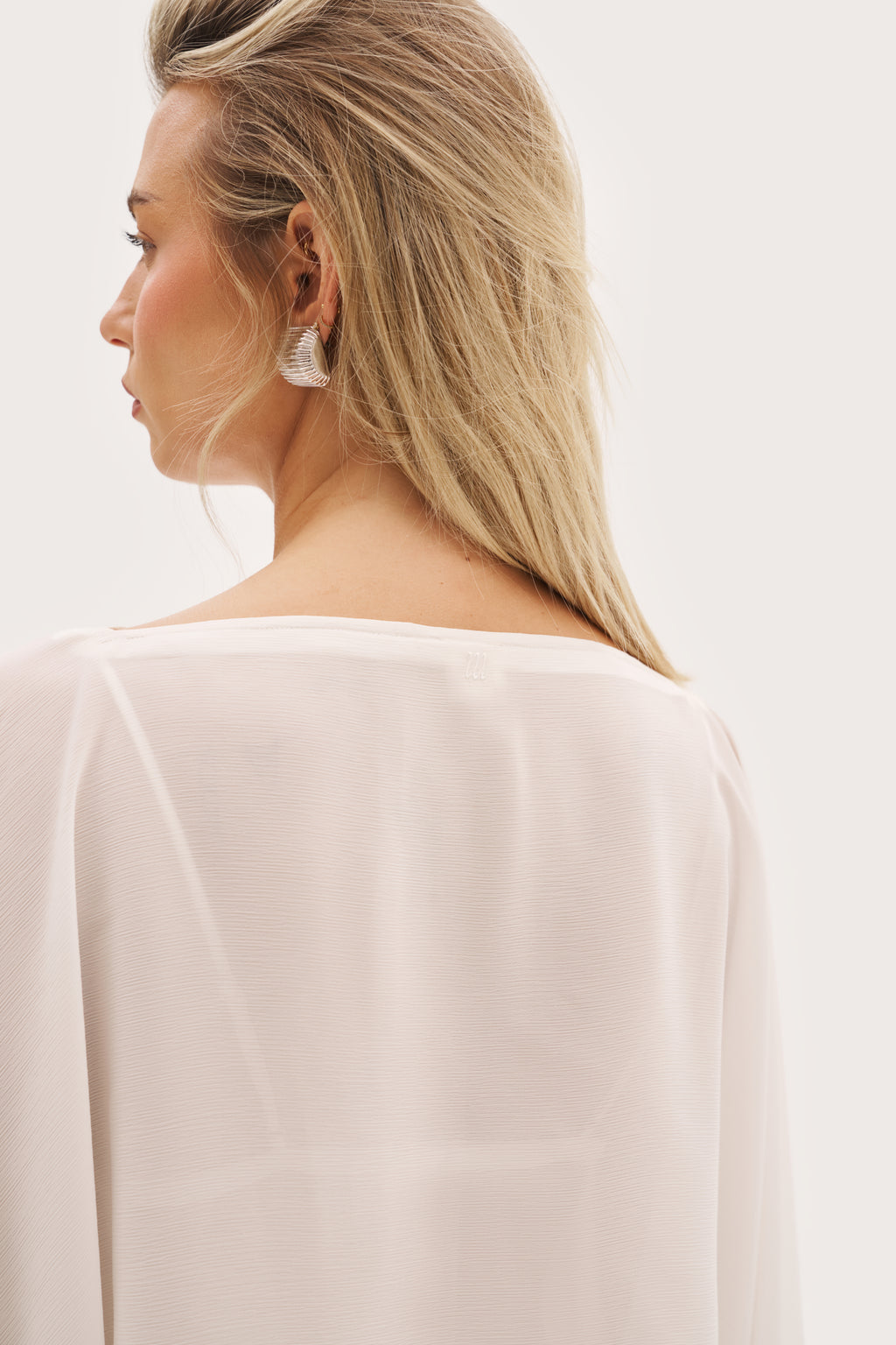 Palm Long Sleeve Top - White