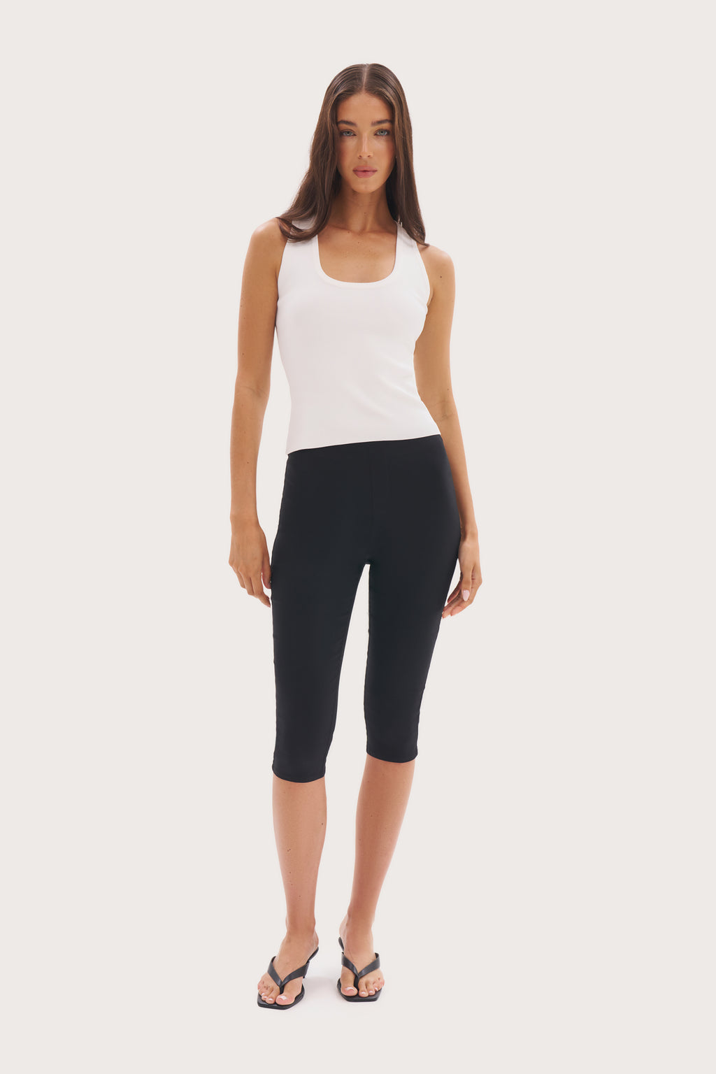 Tailored Capri Pants - Black