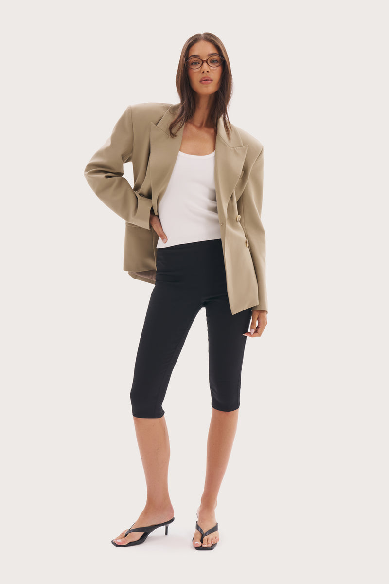 Tailored Capri Pants - Black