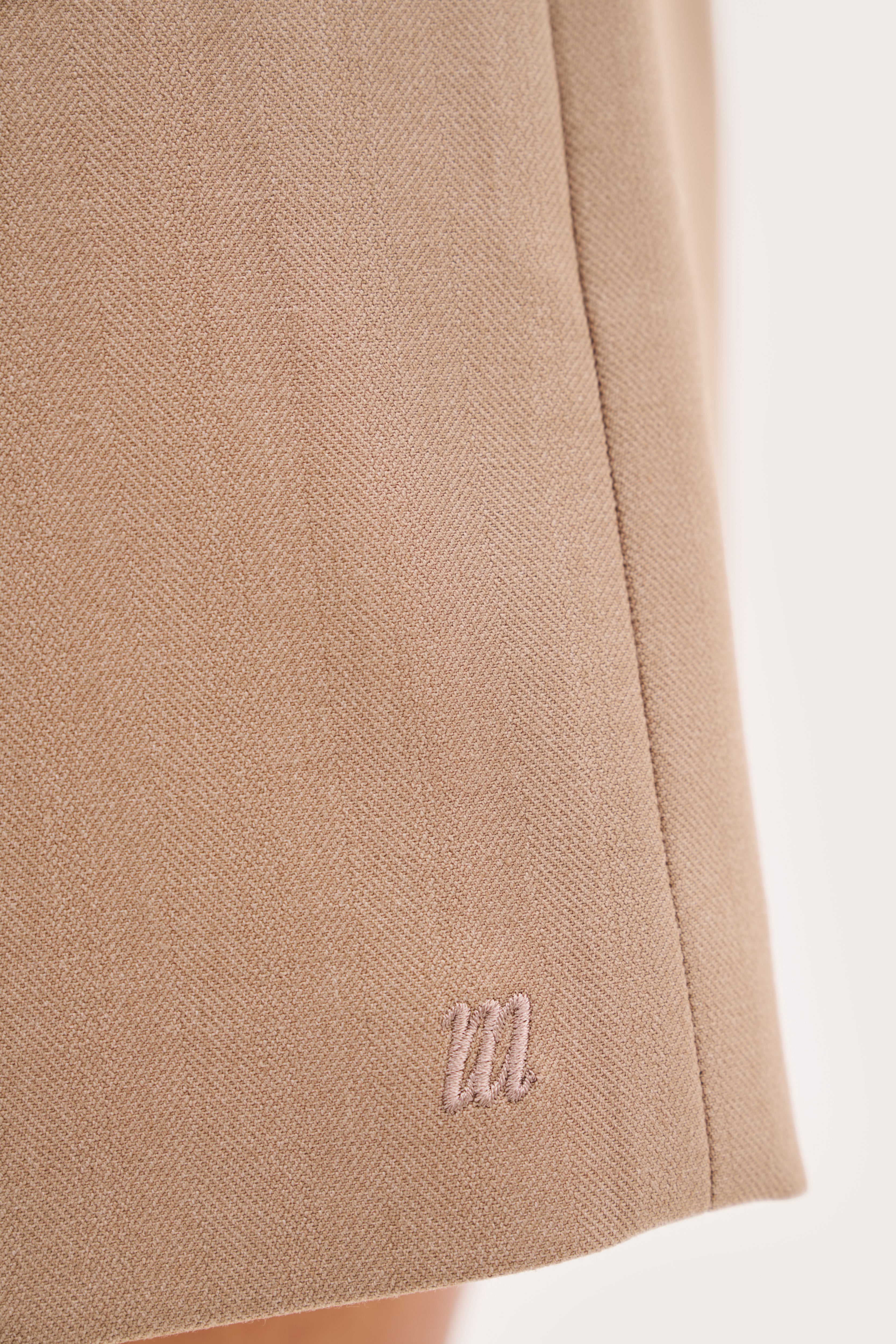 Structured Shorts - Taupe