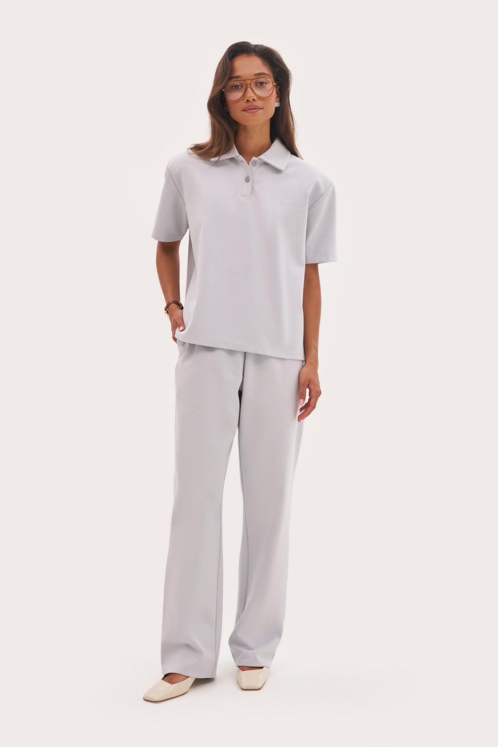 Pique Pants - Blue