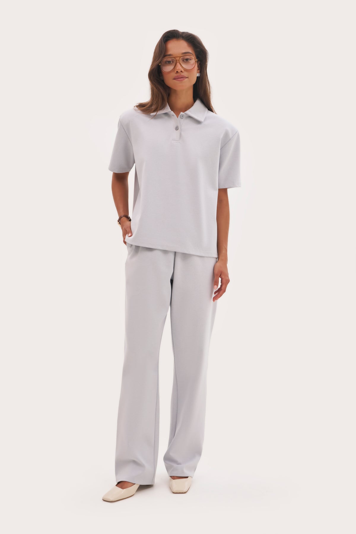 Pique Pants - Blue