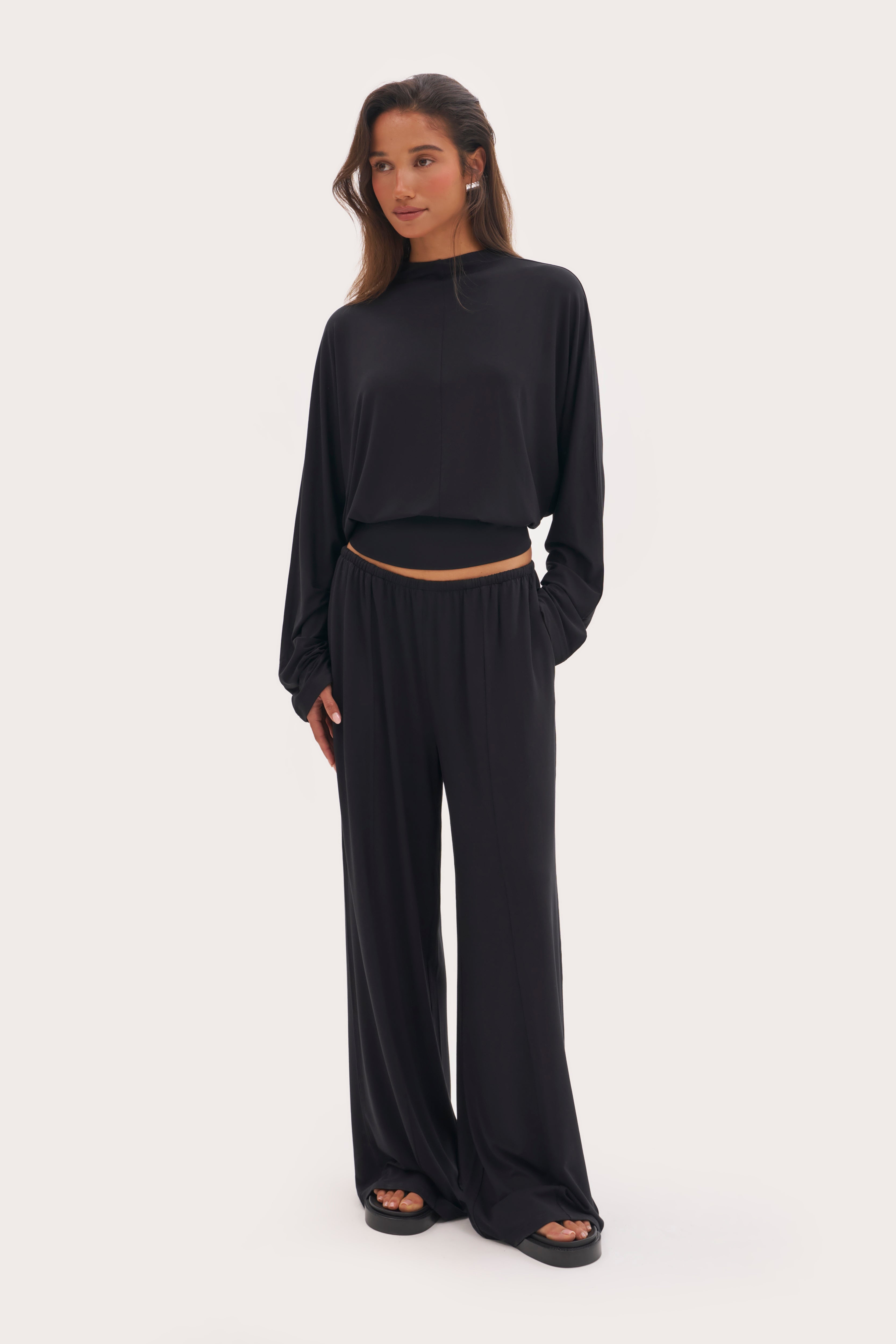 Abode Drape Top - Black
