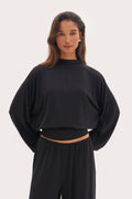 Abode Drape Top - Black