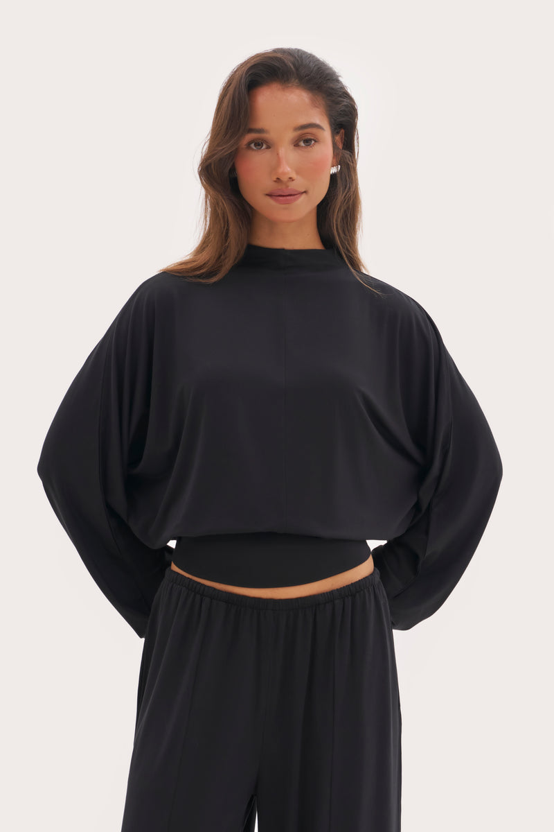 Abode Drape Top - Black