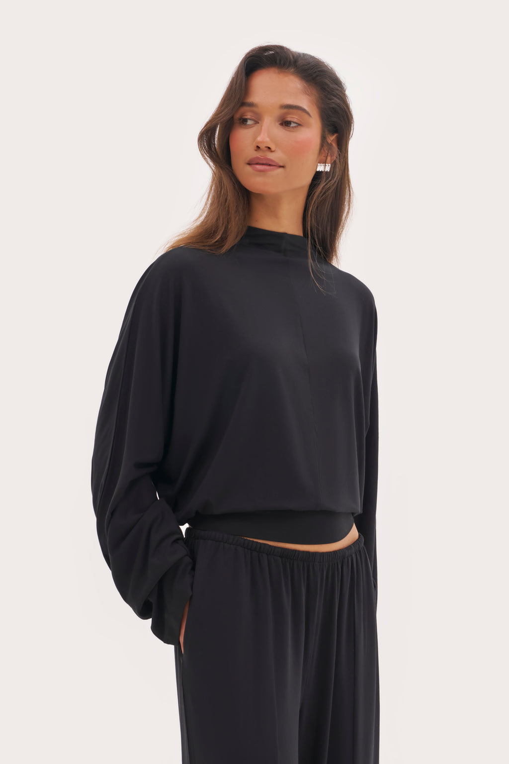 Abode Drape Top - Black