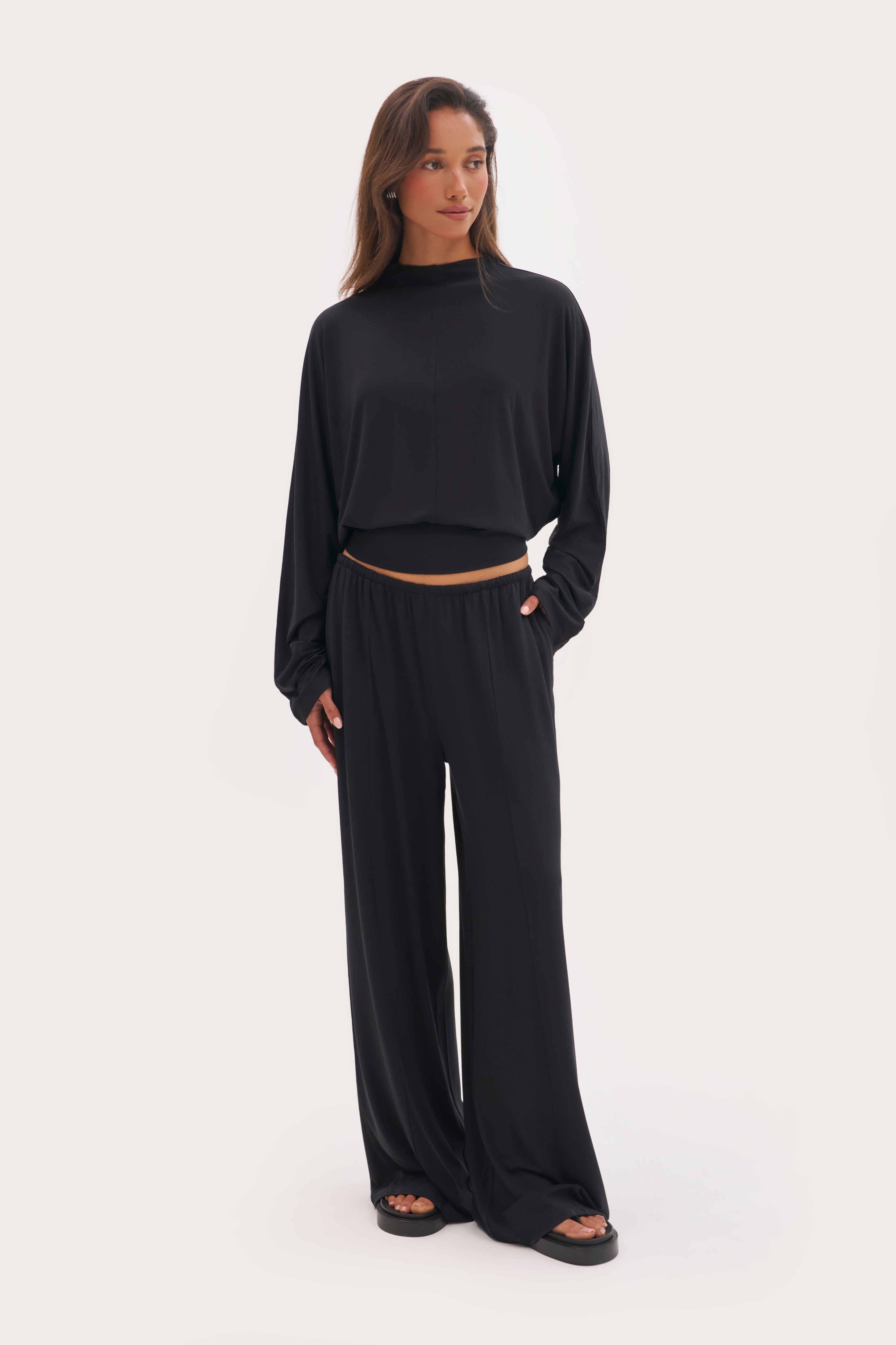 Abode Drape Top - Black
