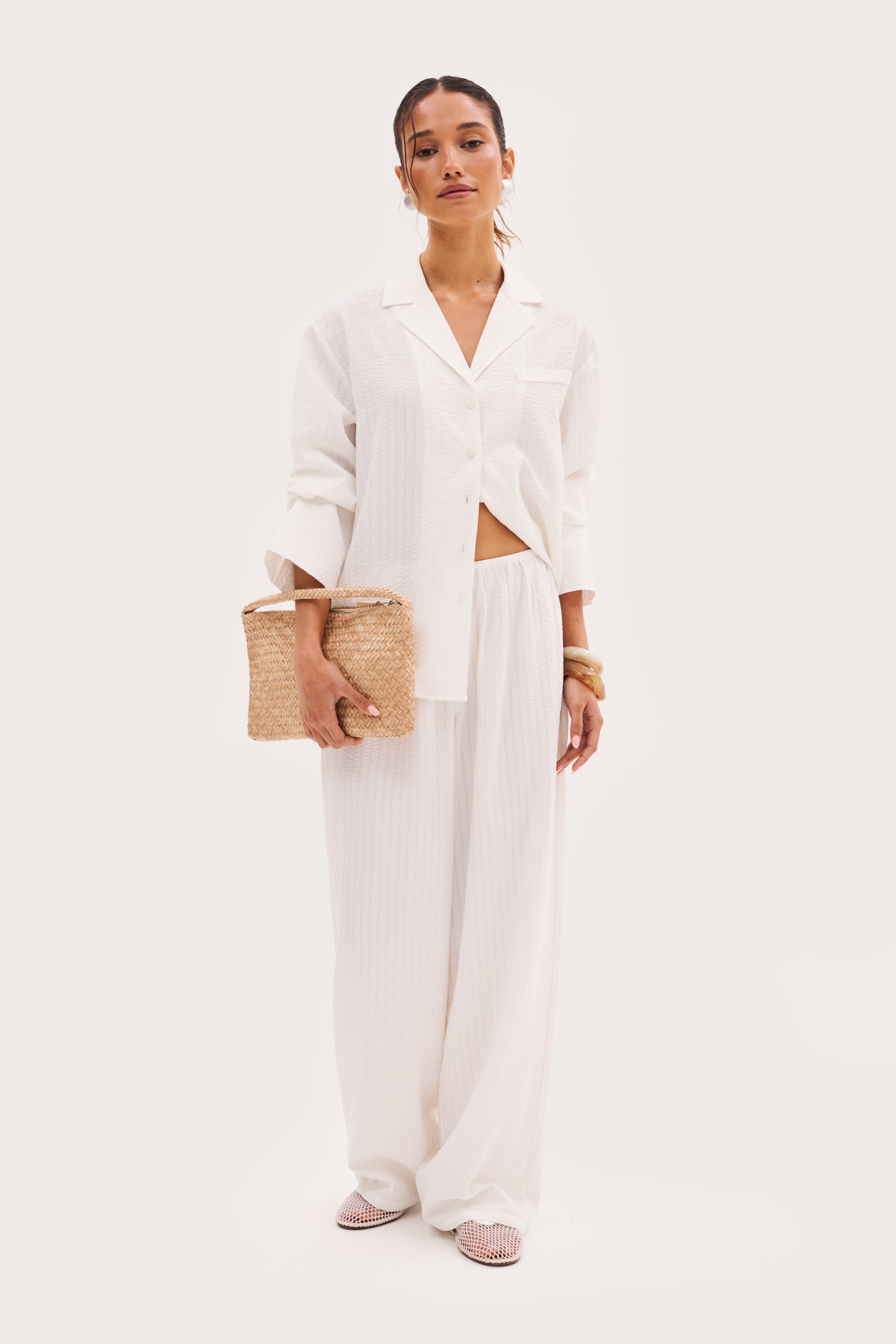 Amalfi Oversized Shirt - White