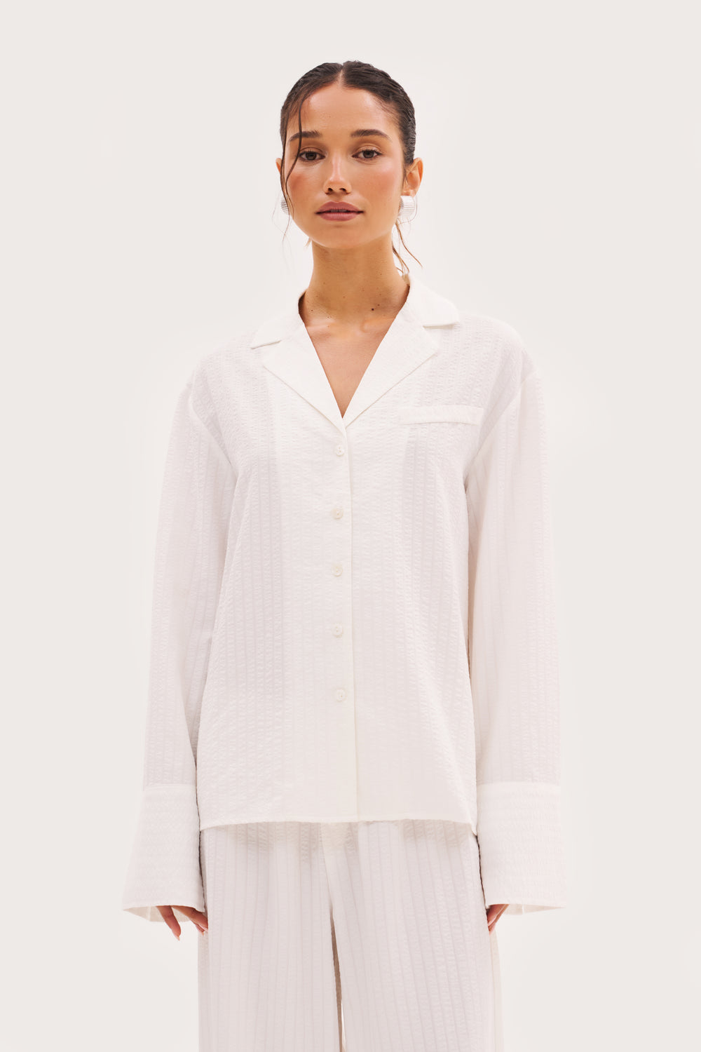 Amalfi Oversized Shirt - White