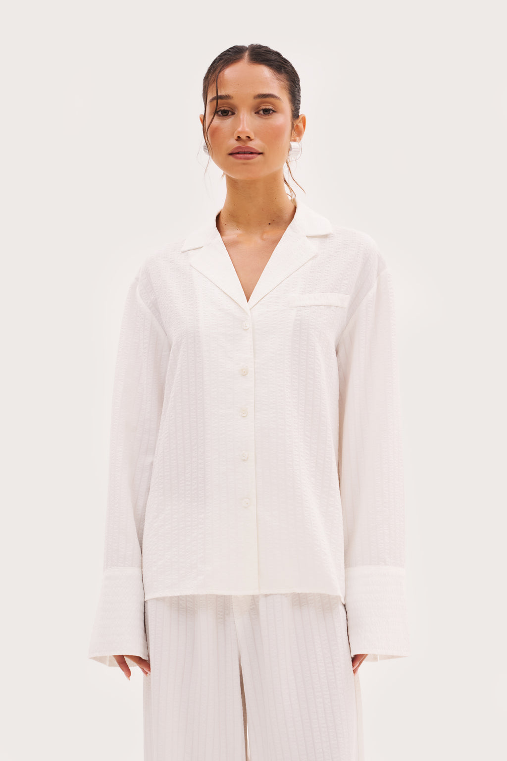Amalfi Oversized Shirt - White