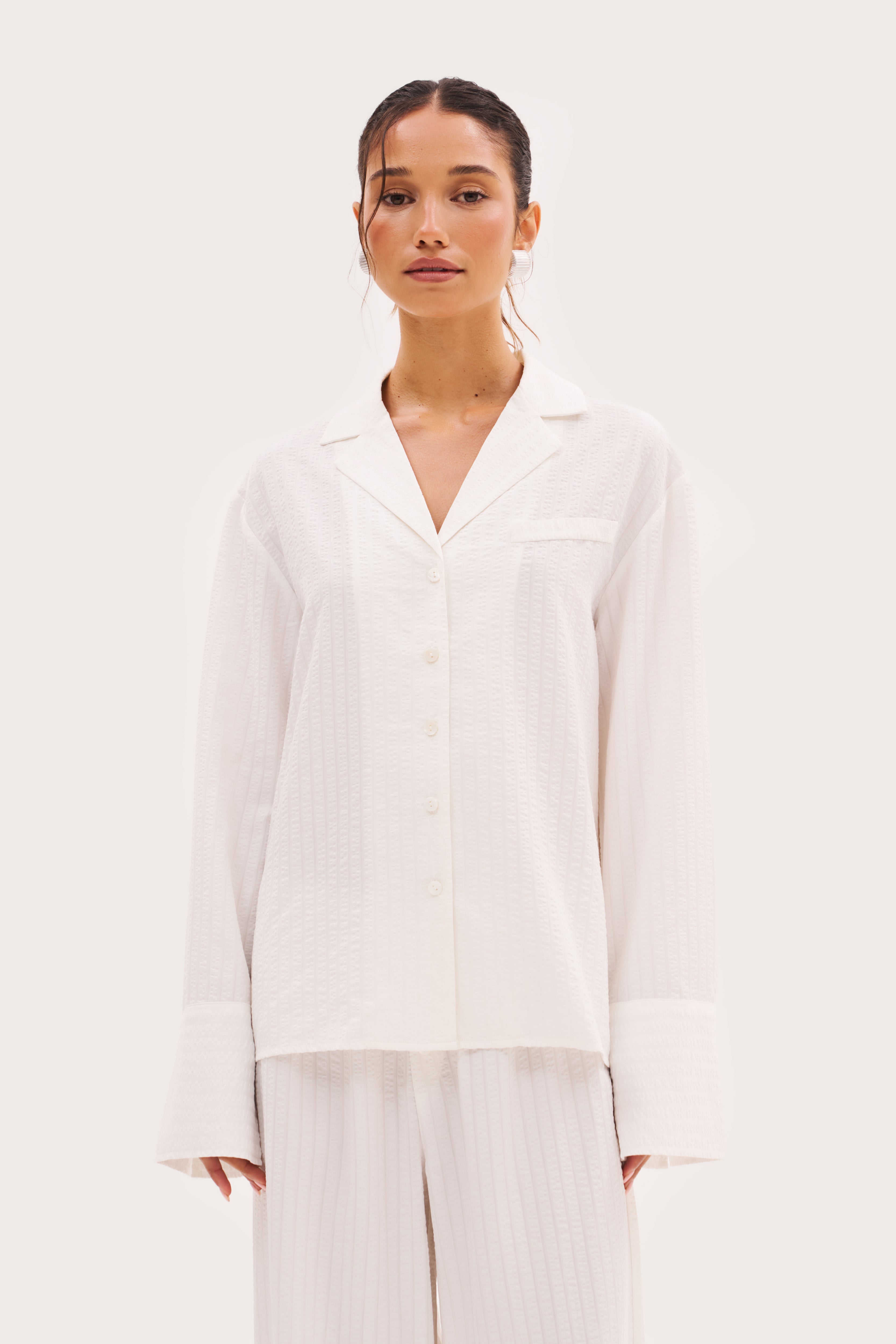 Amalfi Oversized Shirt - White