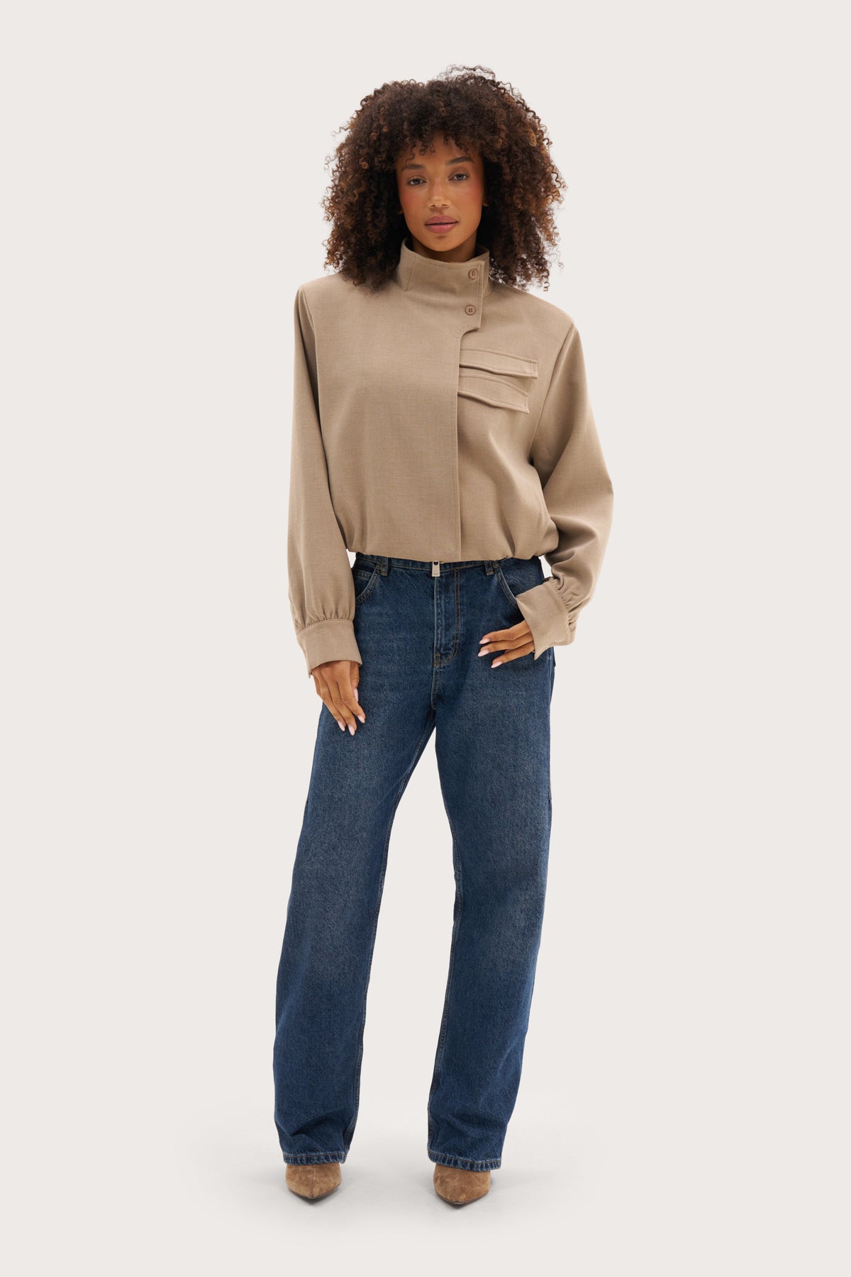 Accord Tailored Jacket - Stone