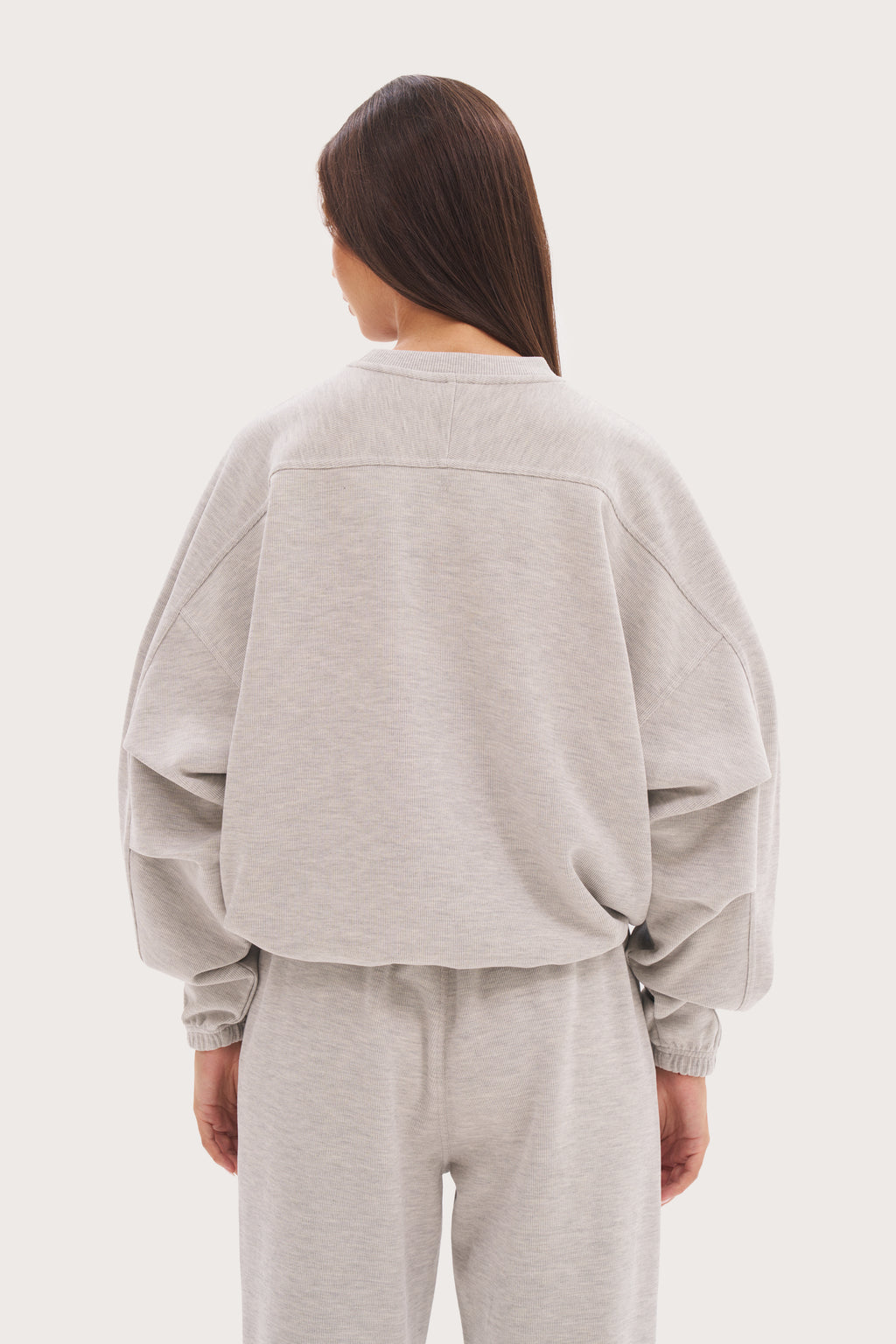 Daily Errands Oversized Jumper - Grey Marl