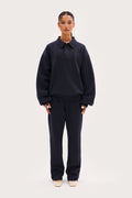 Reworked Daily Errands Collared Sweatshirt - Navy