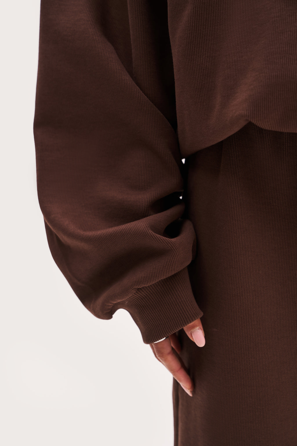 Reworked Daily Errands Collared Sweatshirt - Washed Mocha