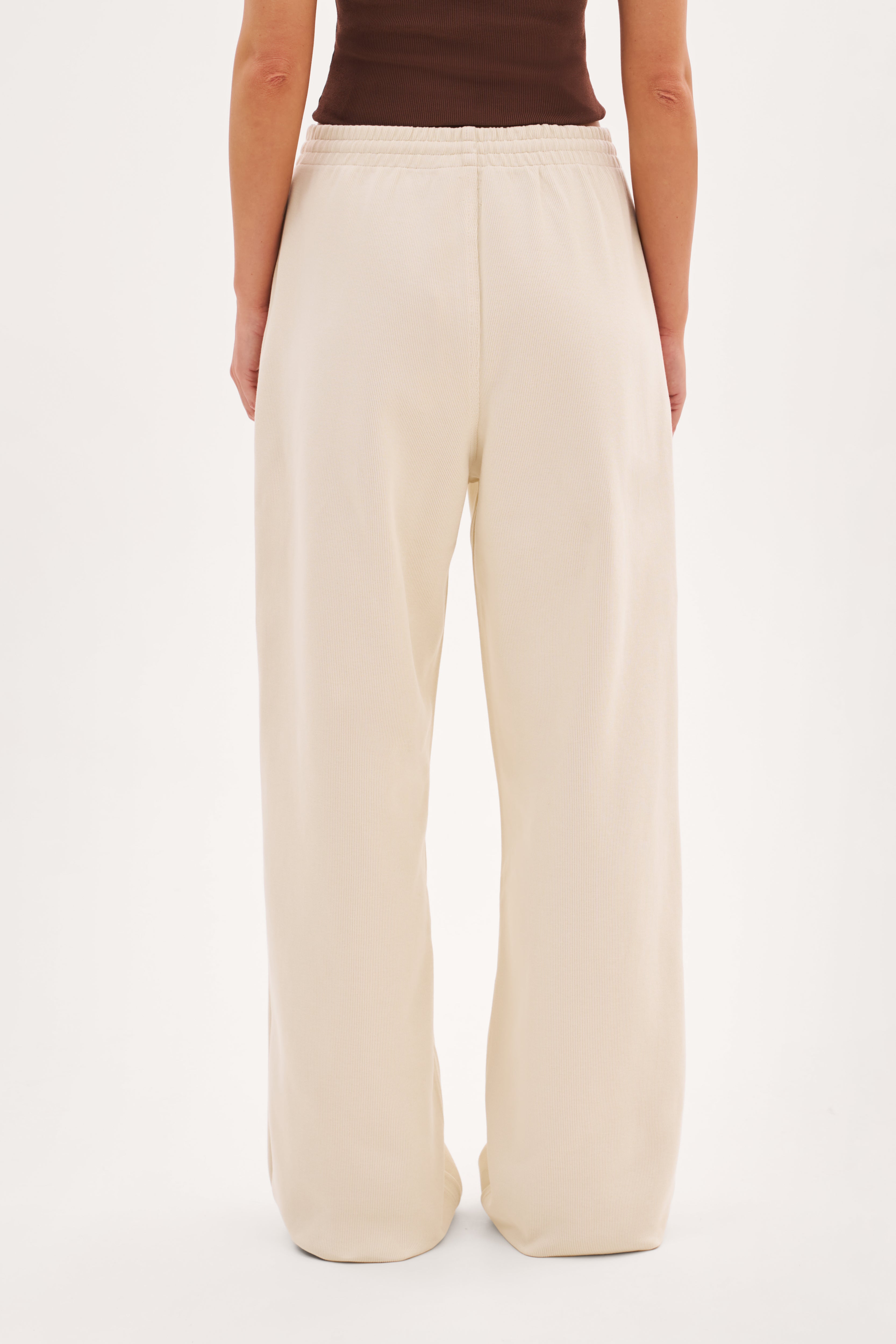 Reworked Daily Errands Wide Leg Joggers - Vintage White