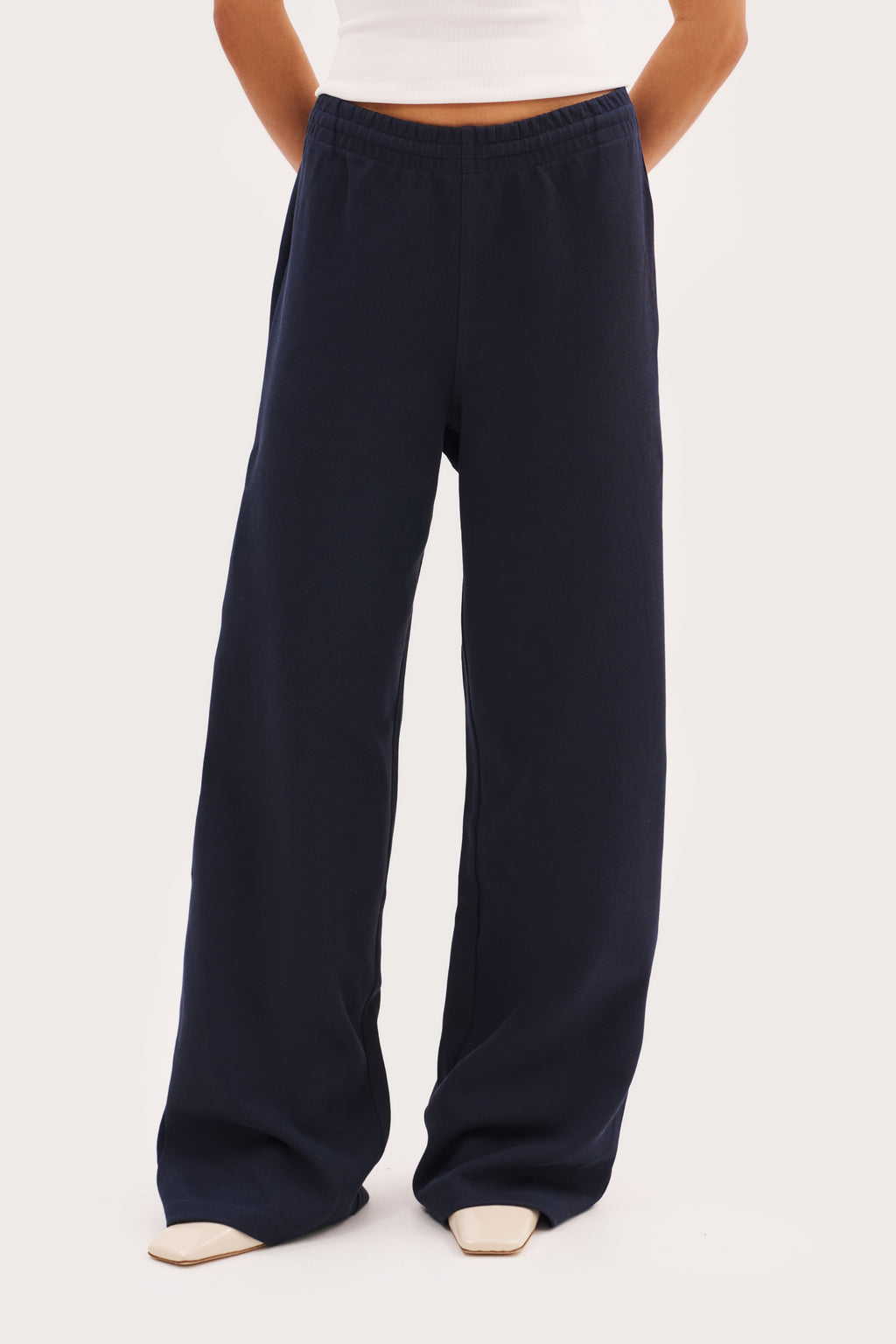 Reworked Daily Errands Wide Leg Joggers - Navy
