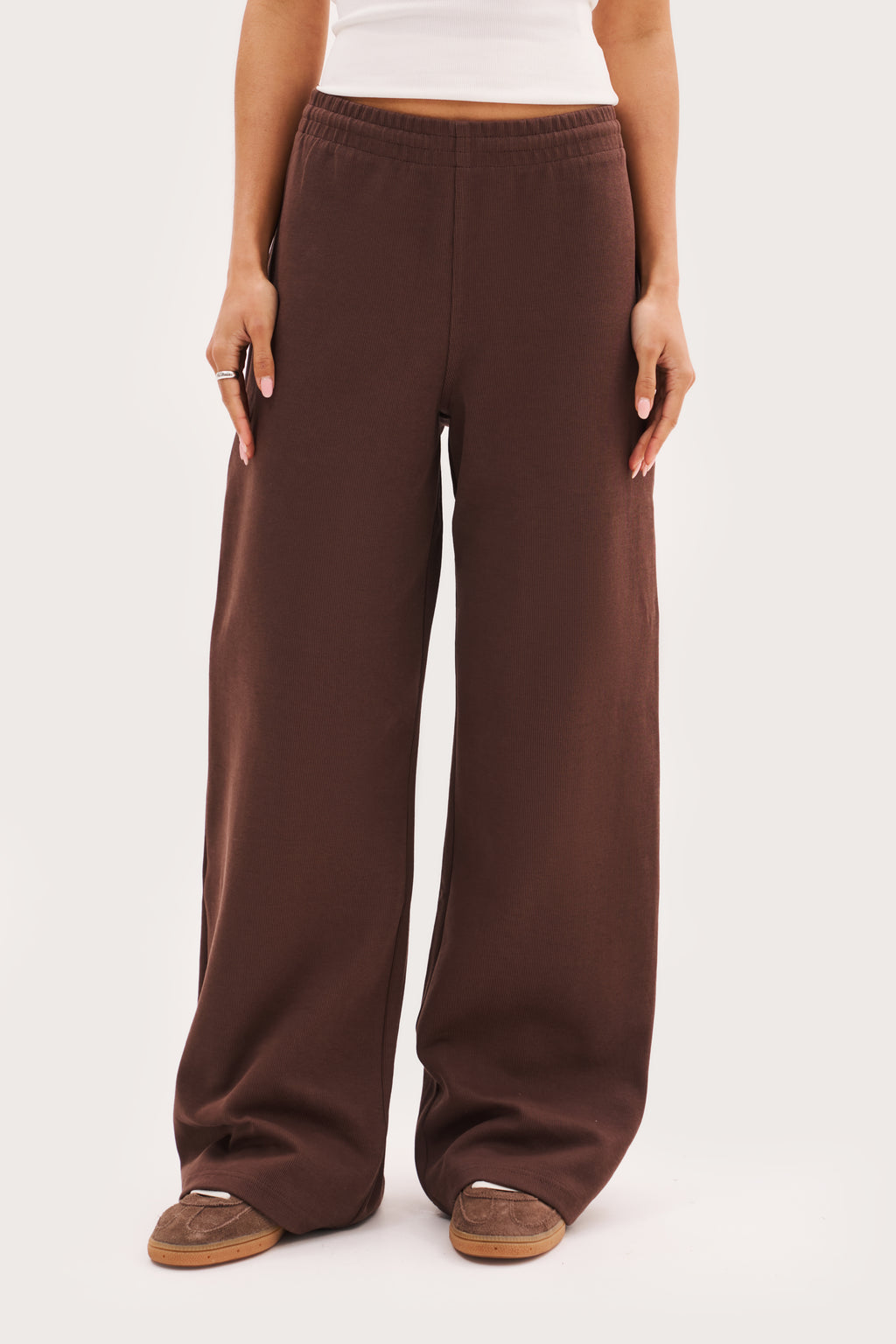 Reworked Daily Errands Wide Leg Joggers - Washed Mocha