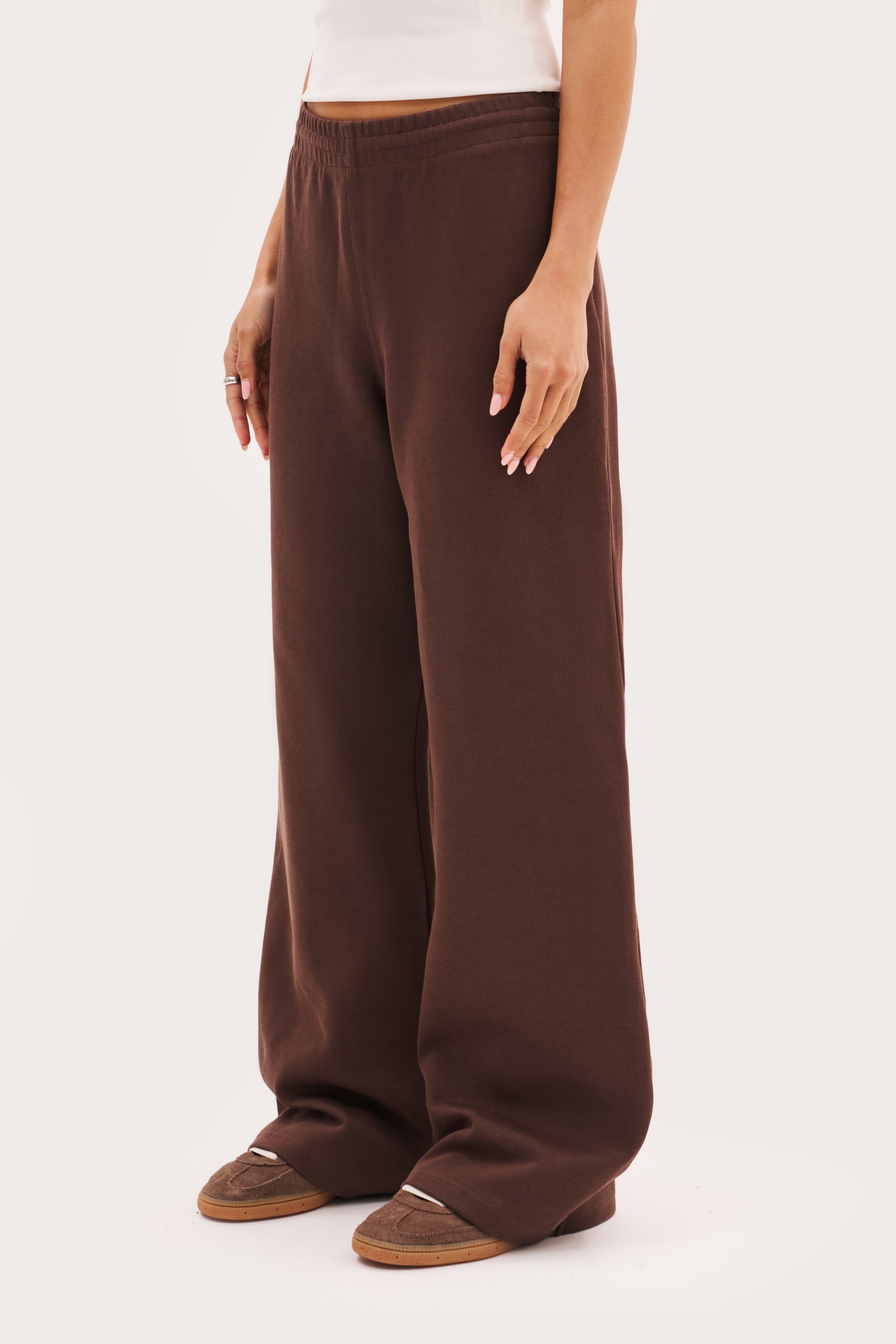 Reworked Daily Errands Wide Leg Joggers - Washed Mocha