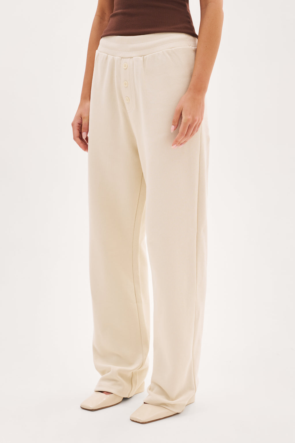 Reworked Daily Errands Straight Leg Joggers - Vintage White