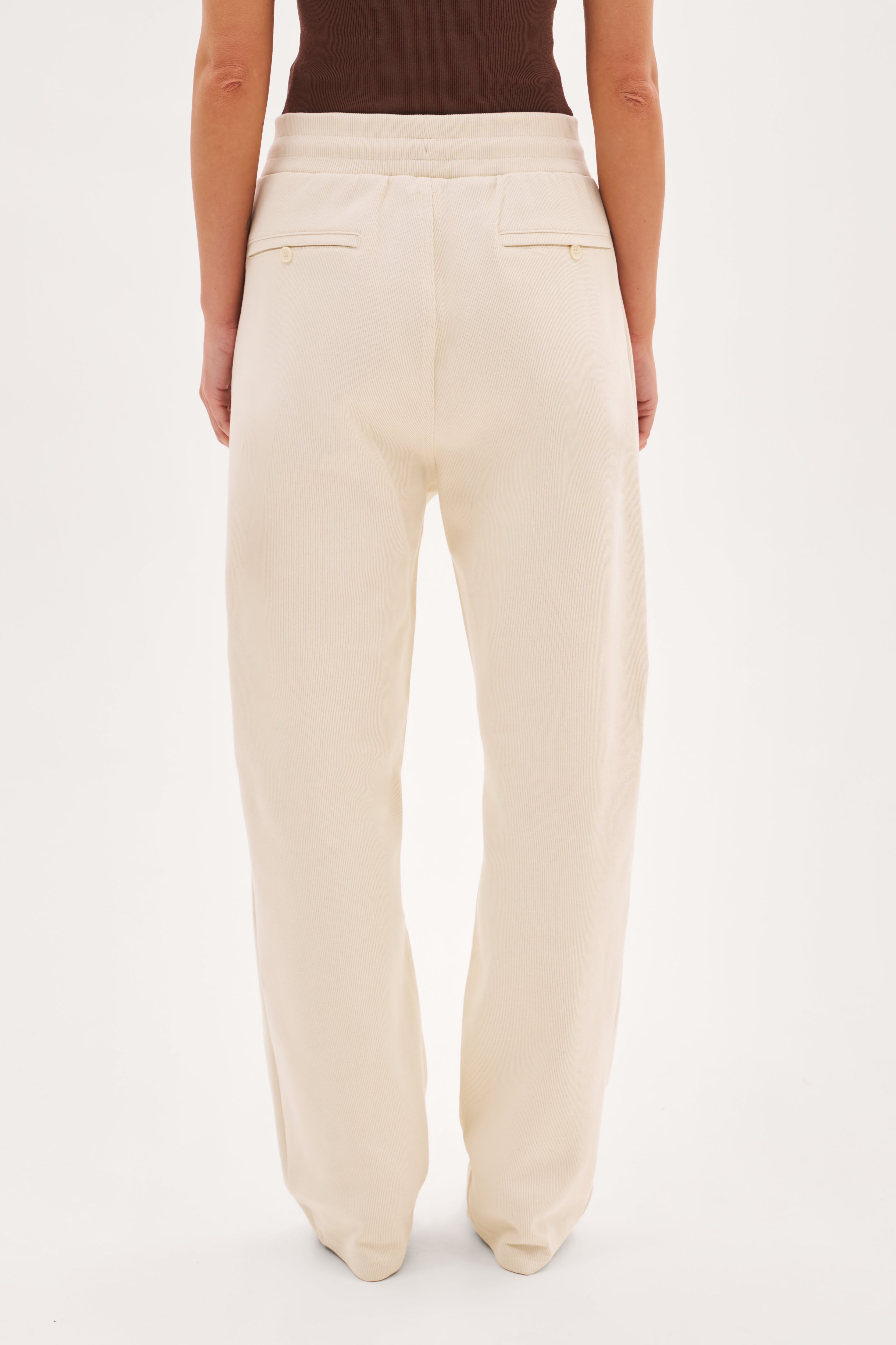 Reworked Daily Errands Straight Leg Joggers - Vintage White