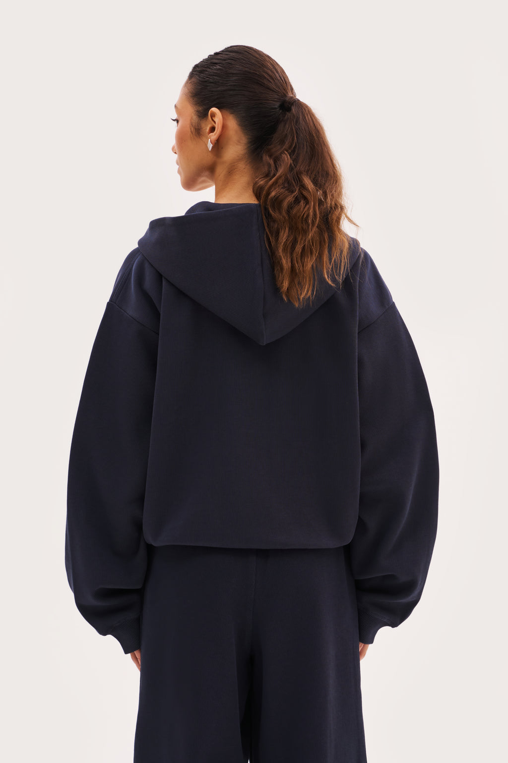 Reworked Daily Errands Mid Length Hoodie - Navy