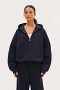 Reworked Daily Errands Mid Length Hoodie - Navy