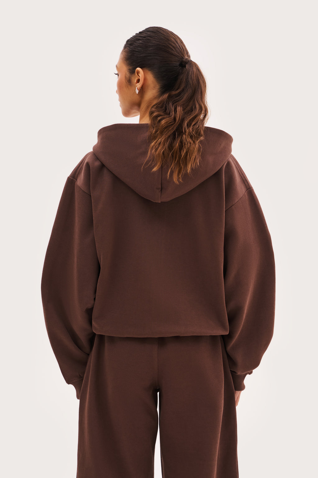 Reworked Daily Errands Mid Length Hoodie - Washed Mocha