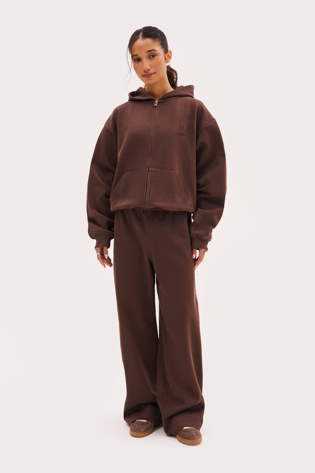 Reworked Daily Errands Mid Length Hoodie - Washed Mocha