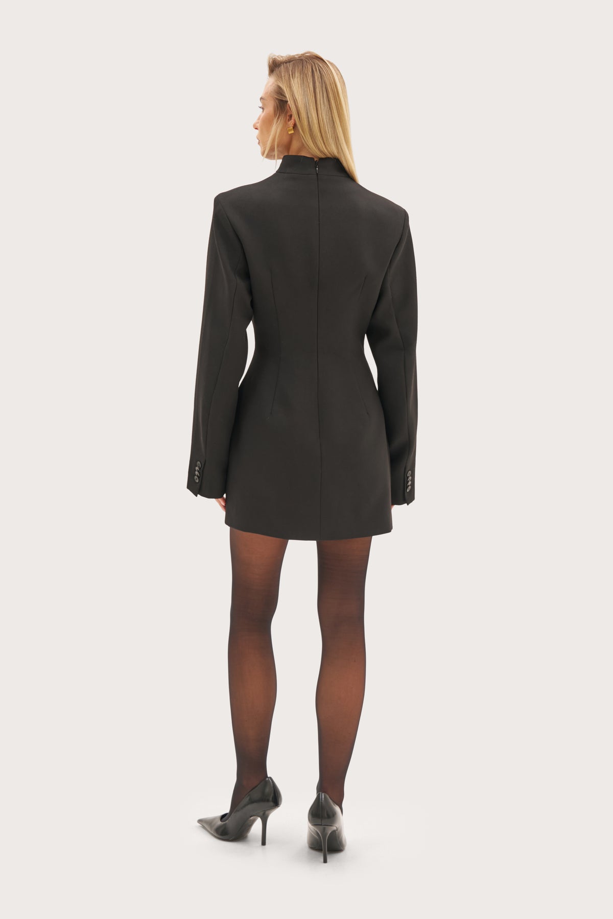 Sorin Tailored Mini Dress - Black