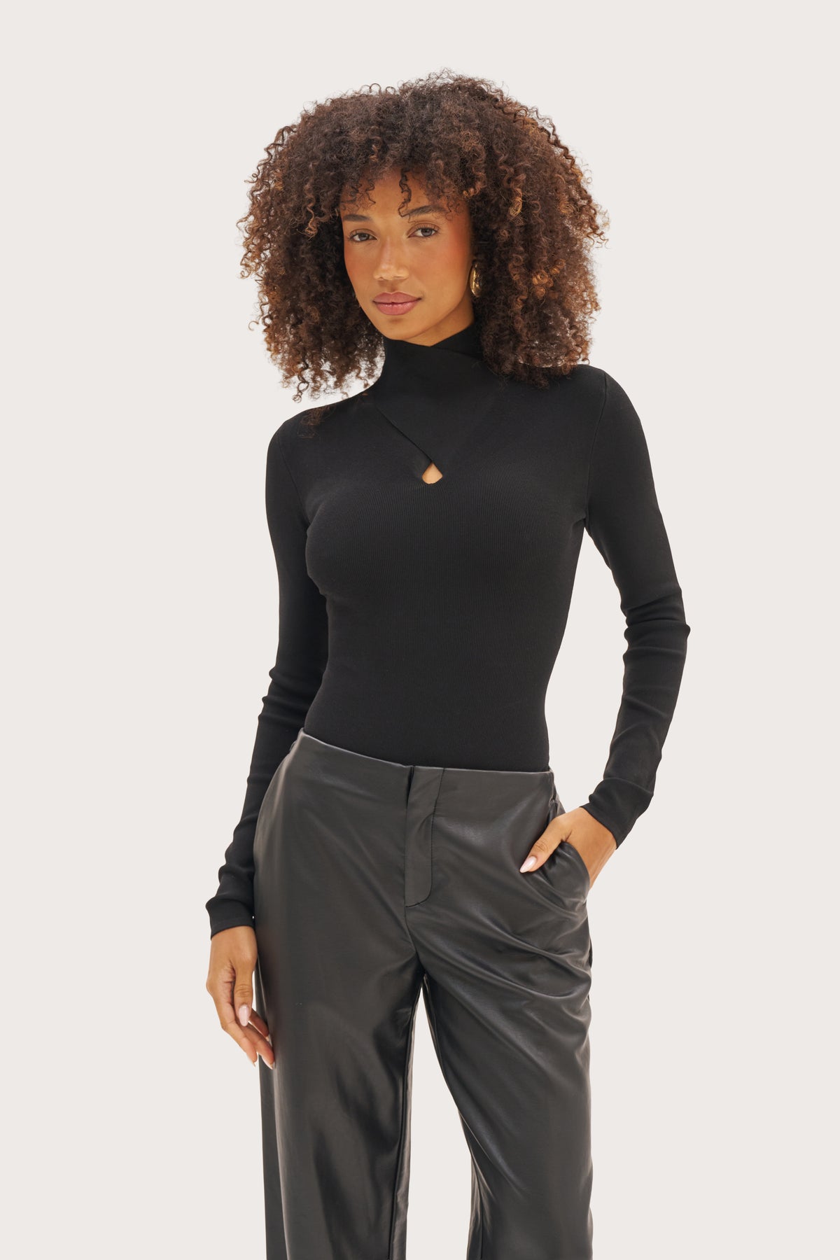 Elvyn Knit Bodysuit - Black