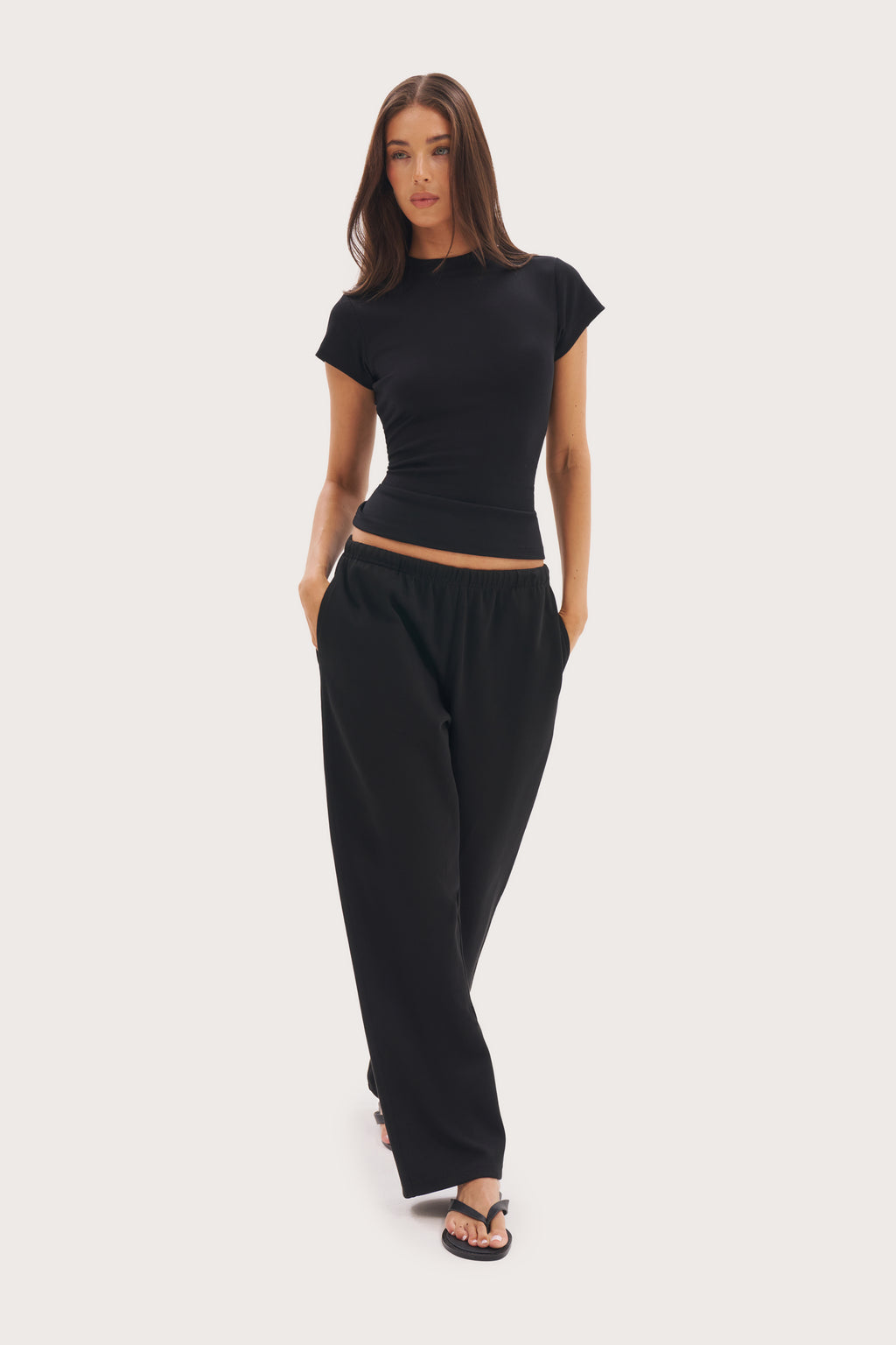 Every Wear Baby Rib Tee - Black