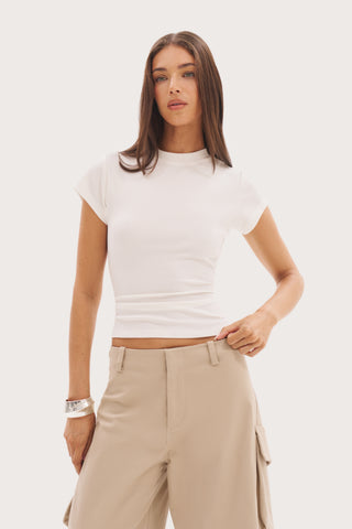 Every Wear Baby Rib Tee - White