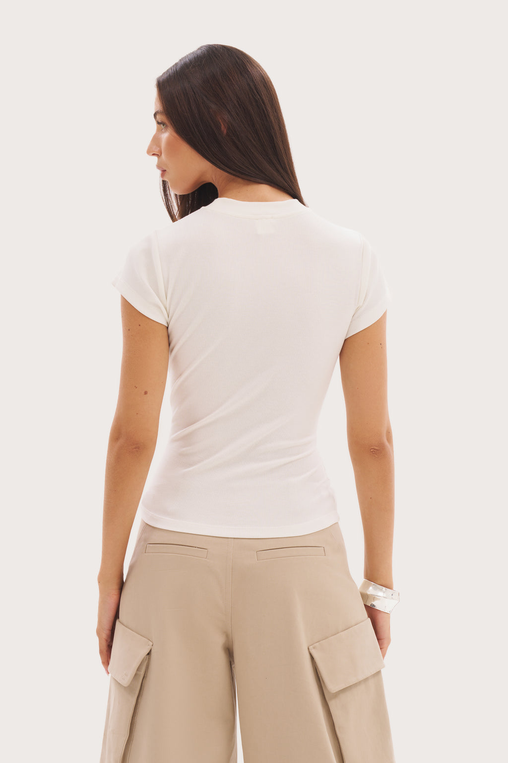 Every Wear Baby Rib Tee - White