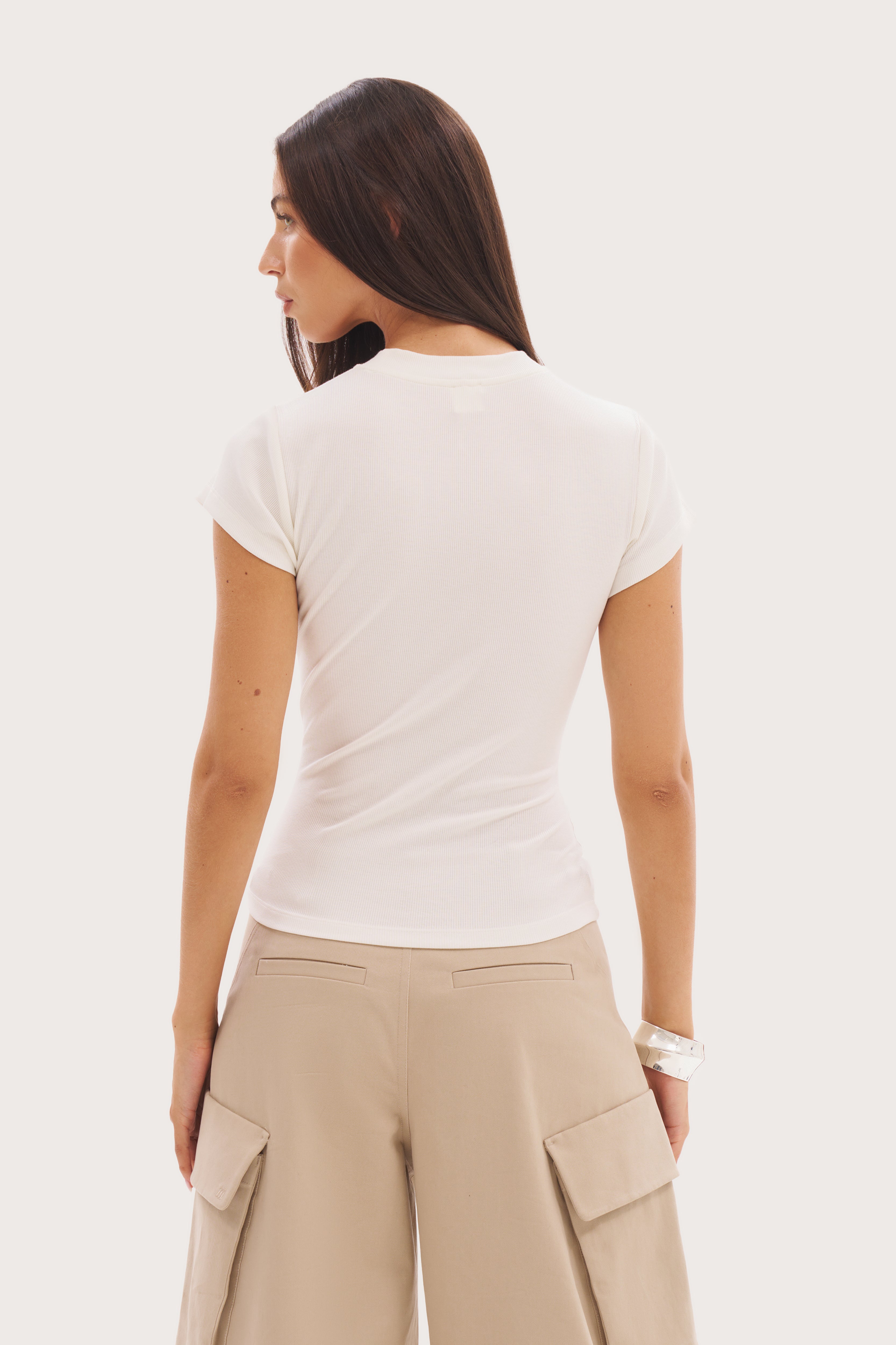 Every Wear Baby Rib Tee - White